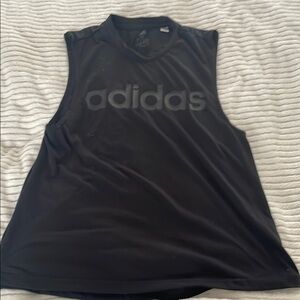 Adidas Black Muscle Tee Sleeveless Relaxed